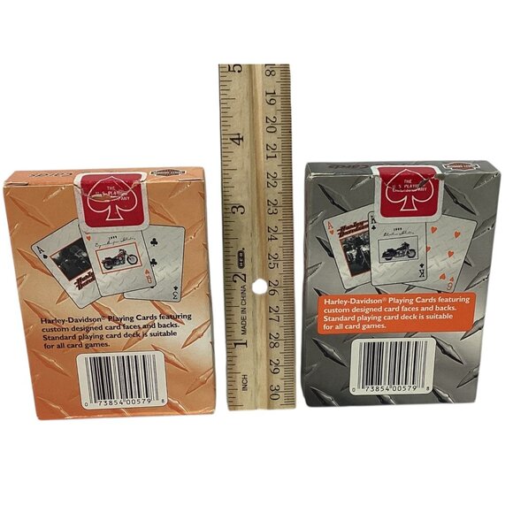 Harley-Davidson Playing Cards Set‎ Of 2 - New Unused - Vintage 1999 - - Picture 2 of 6